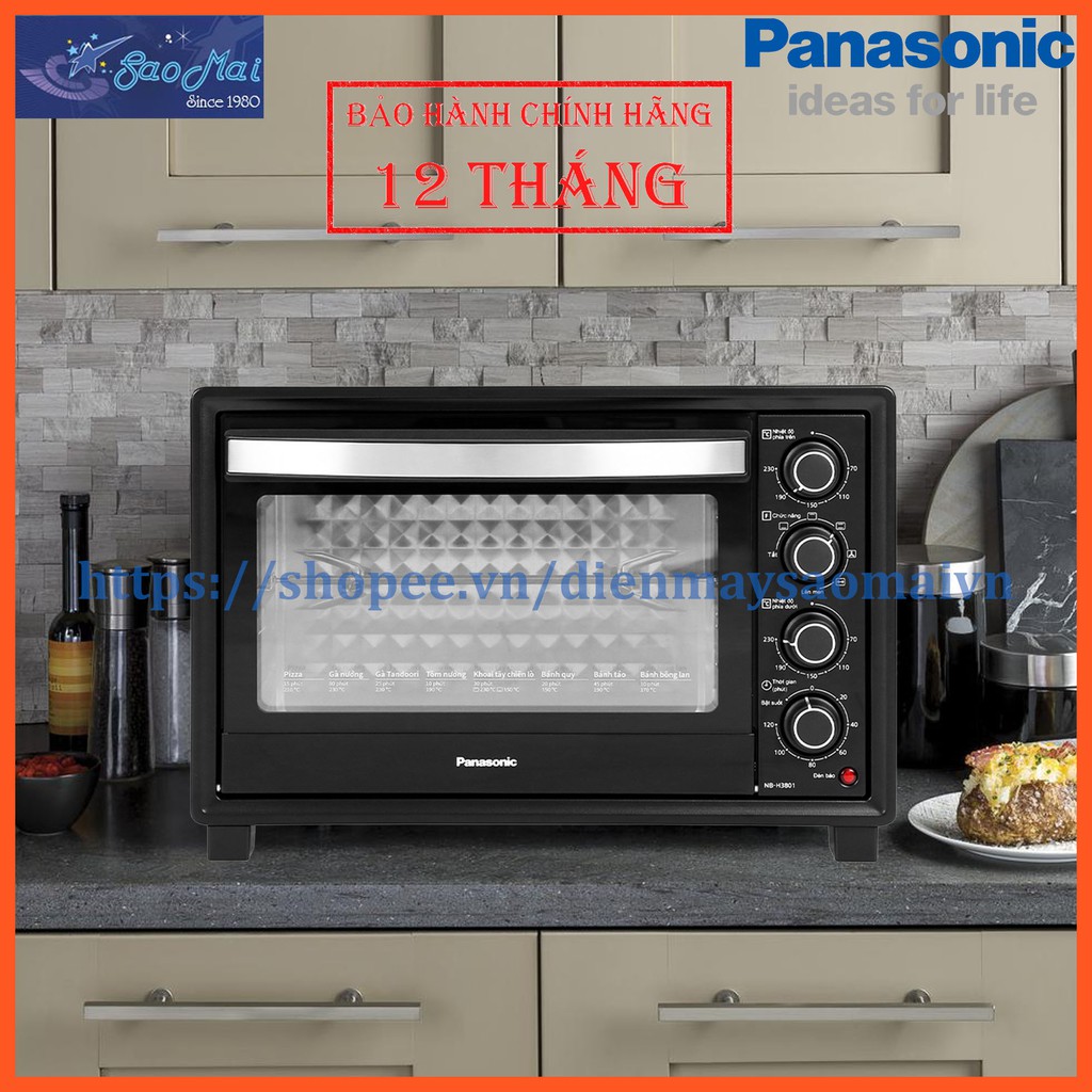 Bảo hành chính hãng - Lò nướng Panasonic NB-H3801KRA 38 lít