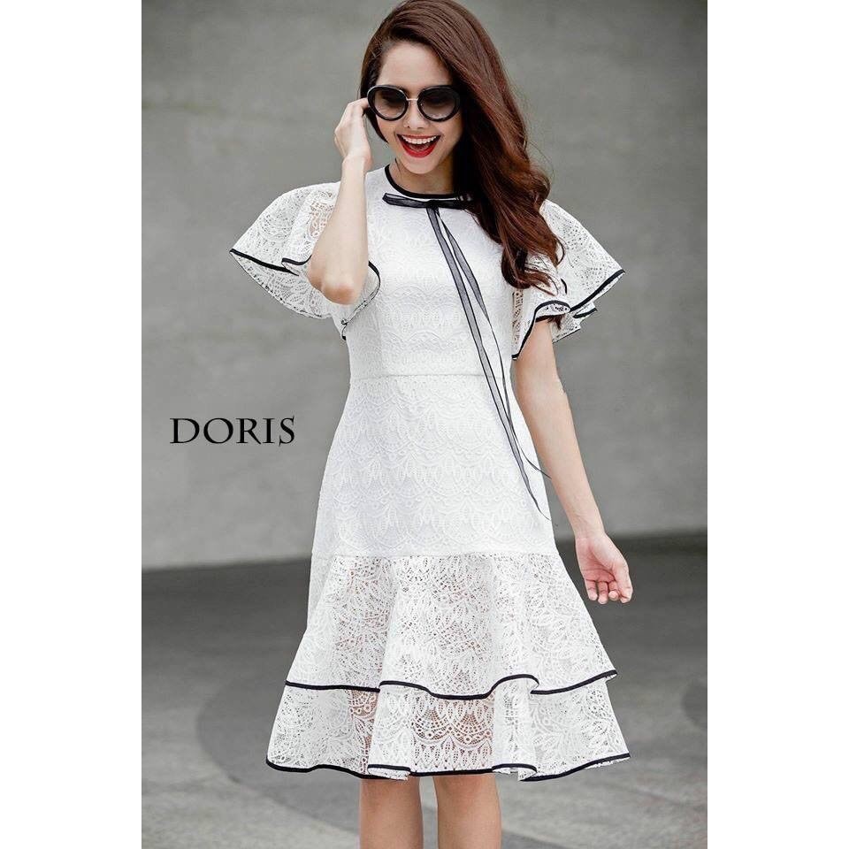 Đầm Ôm, Đầm Ren Body Đuôi Cá Dự Tiệc Bán Chạy Nhất Mọi Thời Đại Doris Dress