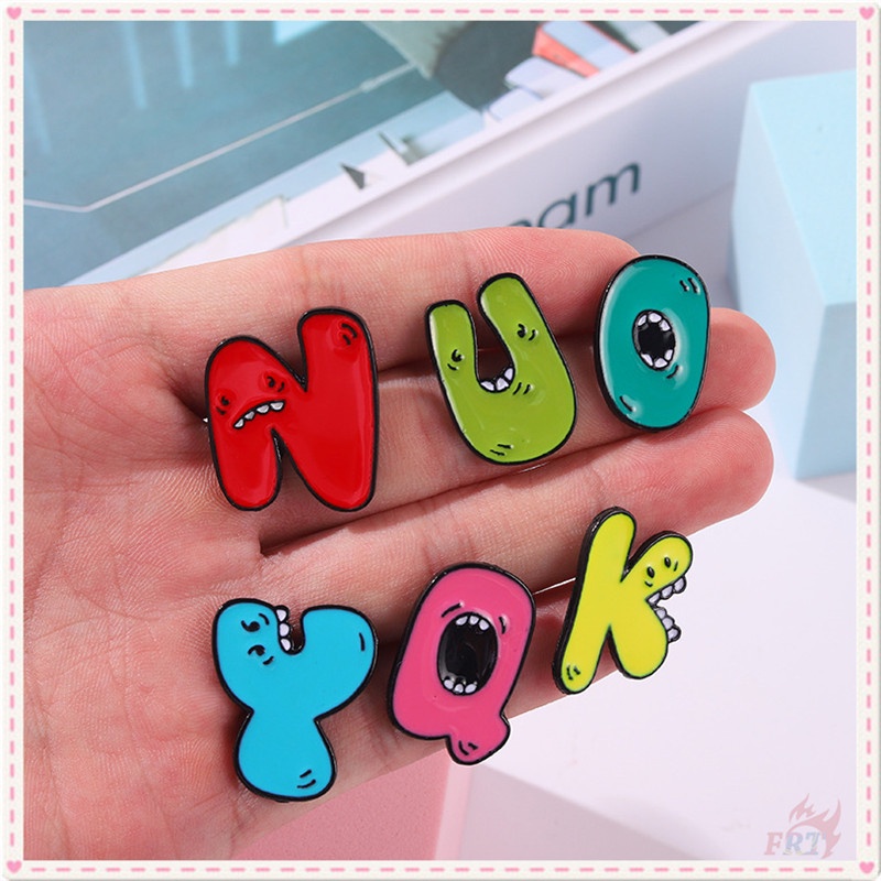 ★ Ghim Cài Áo Hình Quái Vật Hoạt Hình Đáng Yêu ★ 1 Huy Hiệu Tráng Men Cài Ba Lô