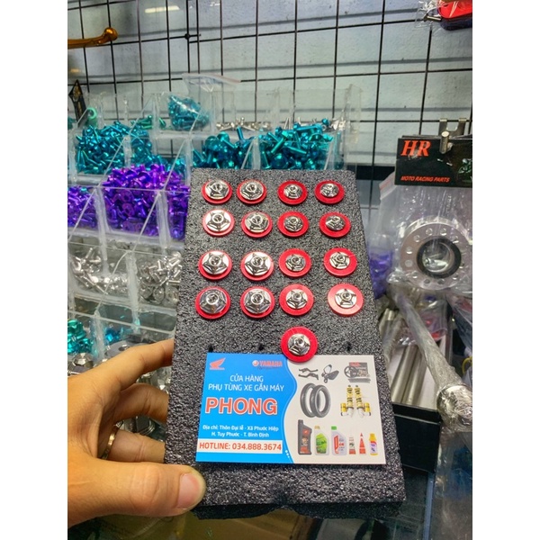 Full ốc áo Sỉrius 50/110 xăng cơ + long đền đỏ