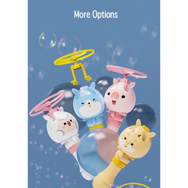 Thổi Bong Bóng Xà Phòng Kèm Chong Chóng Quay Bay Siêu Yêu Cho Bé