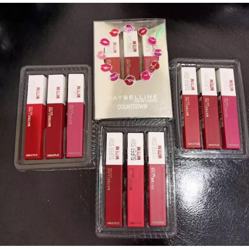 (hàng Mới Về) Set 3 Son Môi Maybelline Cao Cấp Chuyên Dụng