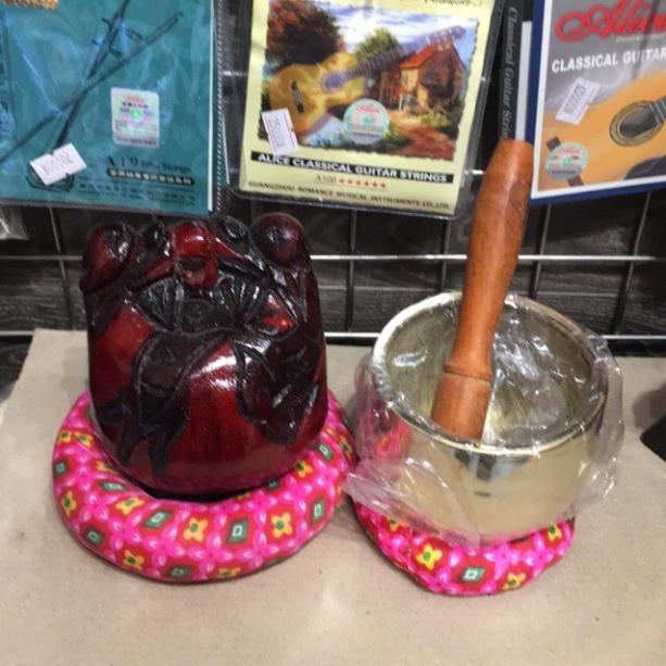 combo chuông mõ14cm Việt Nam - chuông mõ đồng