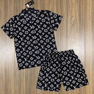 Bộ Pizama Lv hoa chất lụa - Bộ biển 2021