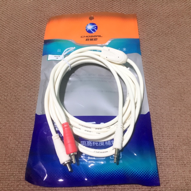 Dây 3.5 ly ra 2 đầu hoa sen, 01 dây phát nhạc iPhone