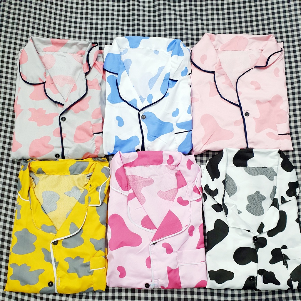 Bộ pijama dài tay chất kate họạt hình siêu xinh bộ ngủ mặc nhà dễ thương CARY | BigBuy360 - bigbuy360.vn