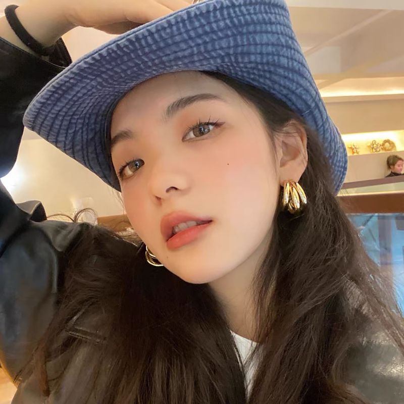 Mũ Cao Bồi Demin Thêu Hình Tàu Lửa Cá Tính