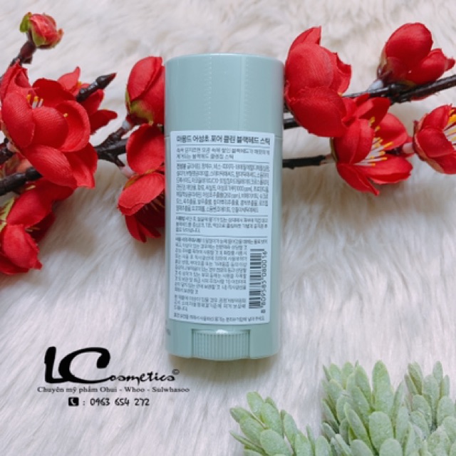 Thanh Lăn Giúp làm tan dần Mụn Đầu Đen Mamonde❤️ Chuẩn Auth 100%❤️ lấy đi tế bào chết và Se lỗ chân lông hiệu quả 18g