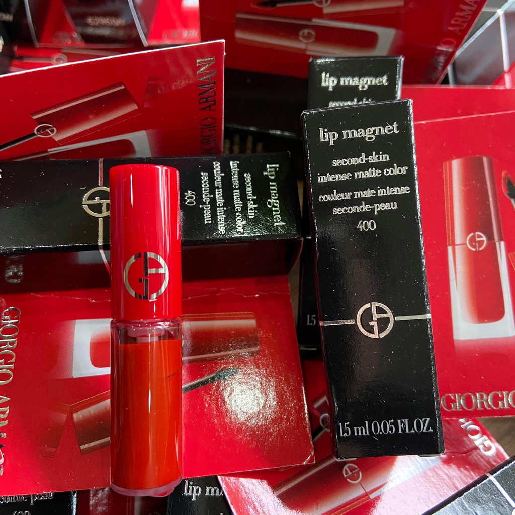 [Thanh lý] Son Kem Giorgio Armani Lip Magnet Liquid màu 400 Mini size