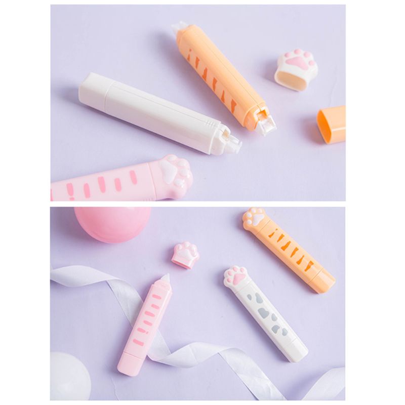 Bút xóa kéo hình dấu chân mèo dễ thương