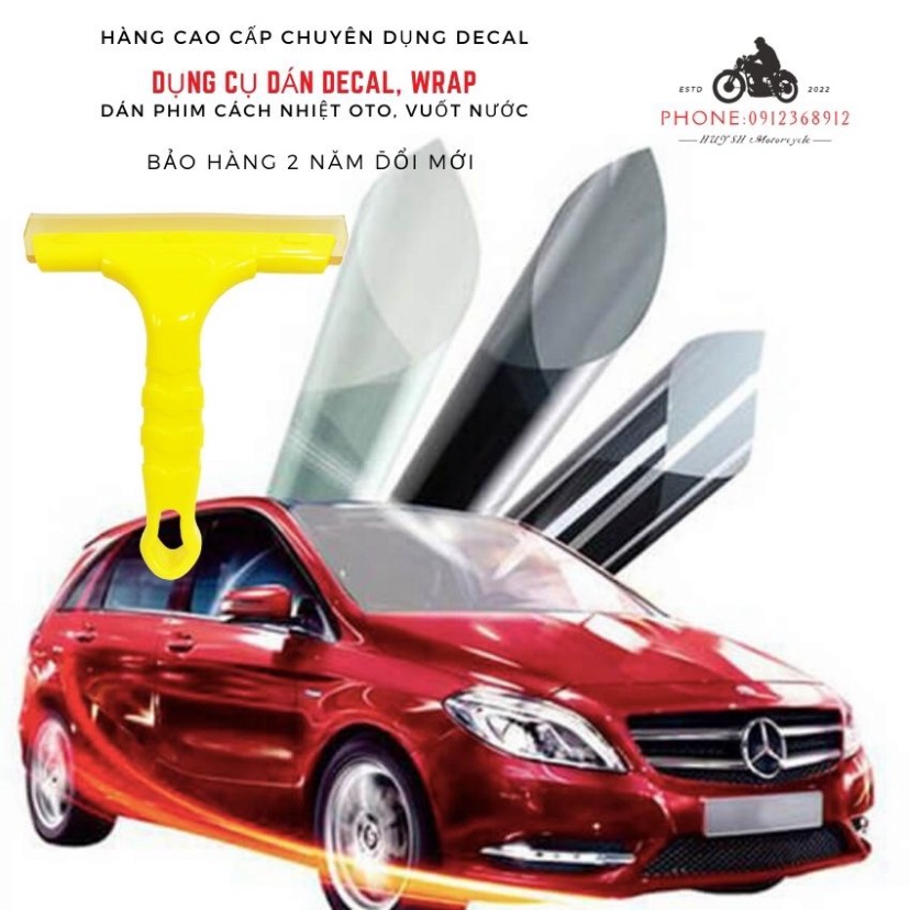 Dung Cụ Dán Phim Cách Nhiệt Lưỡi Cao Su , Gạt Phim Cách Nhiệt