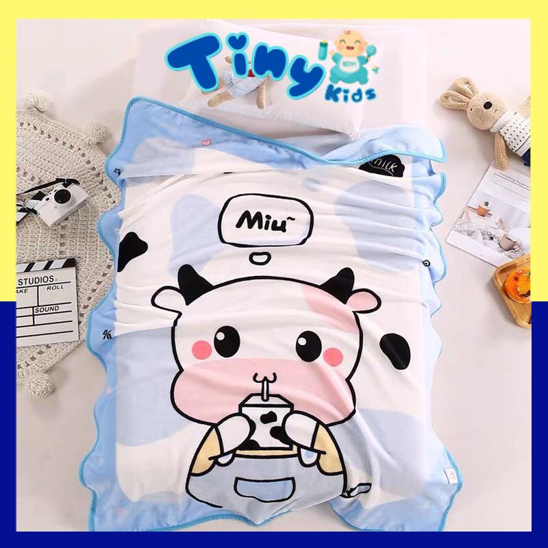 Chăn lông tuyết cho bé hình thú mềm mịn nhiều hình siêu dễ thương 1mx1m4 - Tiny Kids