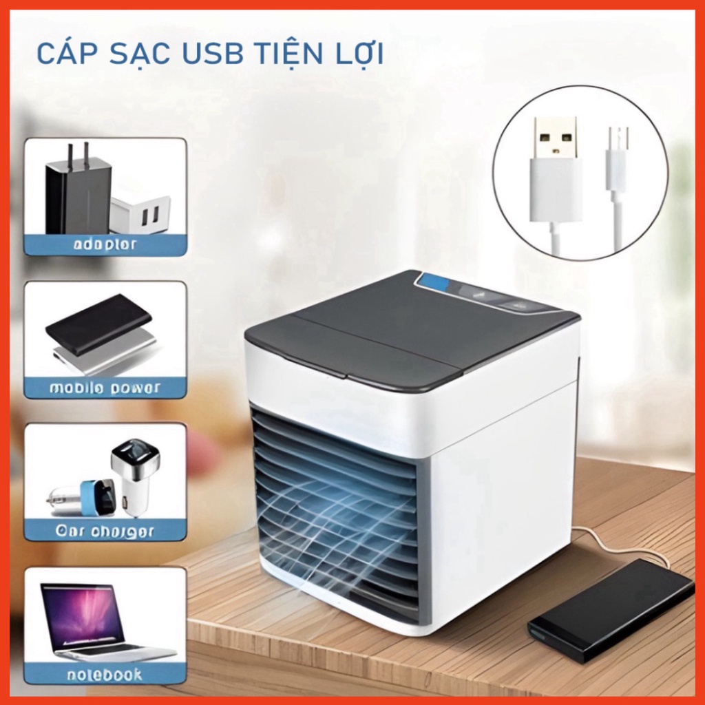 Quạt Điều Hòa Mini , Quạt Mini Hơi Nước Mini Để Bàn - PT