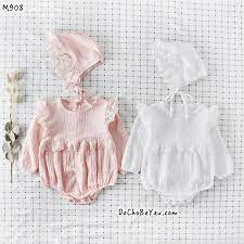 SALE SỐC 40% SET BODY KÈM MŨ CHO BÉ TRAI GÁI