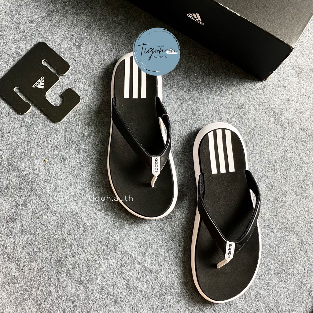 Dép Xỏ Ngón Adidas Chính Hãng , Dép Kẹp Adidas Comfort Flipflops Chất Liệu Da Cao Su Cao Cấp Thiết Kế Trẻ Trung Đơn Giản