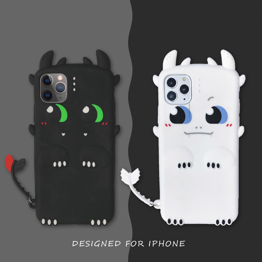 Ốp điện thoại Silicone mềm họa tiết hoạt hình 3D cho IPhone 11 Pro Max Case X Xs Max XR 8 7 Plus