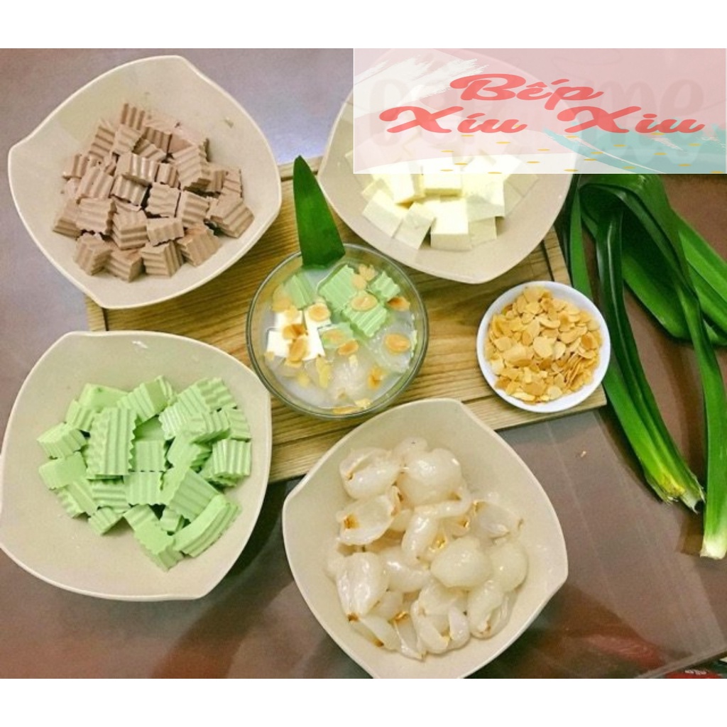 Chè khúc bạch set lớn 20 chén, tự nấu khúc bạch tại nhà cùng BẾP XÍU XIU ngọt mát, thơm ngon
