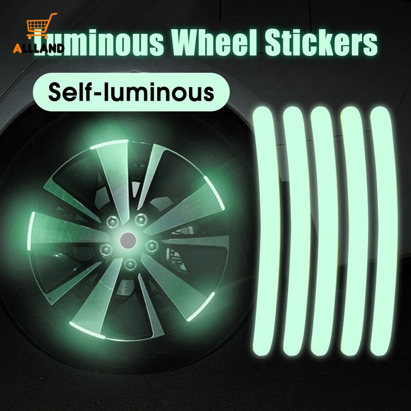 Bộ 20 Đề Can Phản Quang Hình Vòng Cung Trang Trí Bánh Xe Hơi
