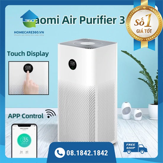 Máy lọc không khí Xiaomi Mi Air Purifier 3H Chính hãng BH 12 tháng