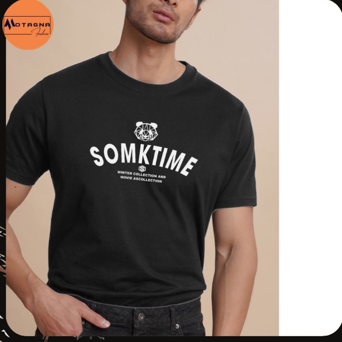 Áo tay ngắn nam, Áo phông hè nam tính thể thao cổ tròn in SOMKTIME mã XZ693