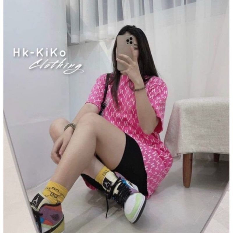 Sét bộ thun ngố áo chữ Ny in phun kèm quần legging, phom 40-60kg