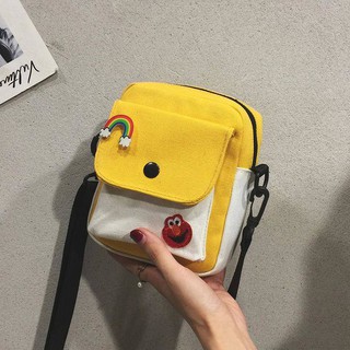 Túi Đeo Chéo Canvas Cỡ Nhỏ Kiểu Dáng Đơn Giản Hợp Thời Trang