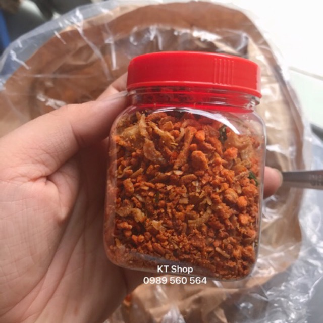 Muối tôm hành phi ăn bánh tráng đặc sản Gò Dầu Tây Ninh