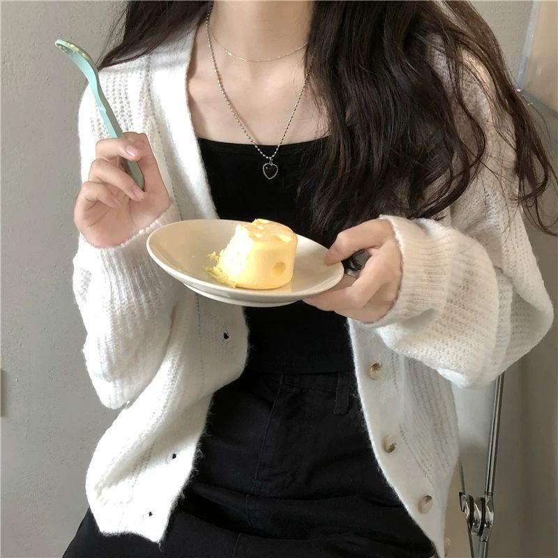[Fashion ] Áo len cardigan phong cách Nhật mùa thu đông năm 2021