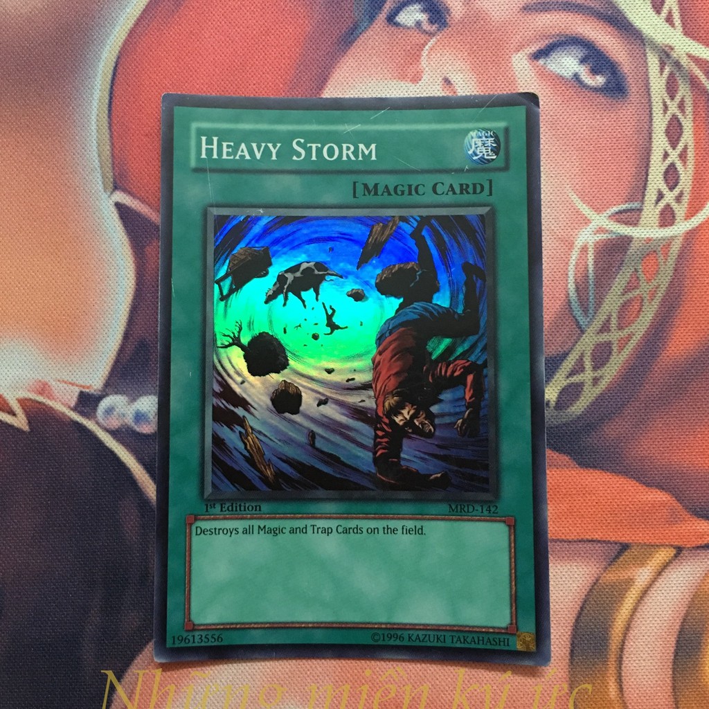 Lá bài Yu-Gi-Oh! Chính hãng Heavy Storm Mã đầu MRD-142 (Asian-English) Super Rare 1st Edition Đã dùng