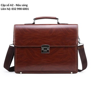 Cặp da khóa số cao cấp A2
