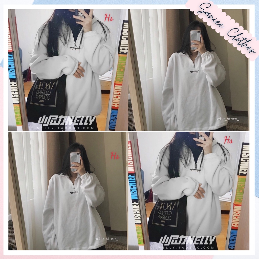 Áo Nỉ Nam Nữ Unisex Chất Dày Lông Thêu Chữ THAR Cổ Lọ Có Khoá Saniee Clother - SP000593 | BigBuy360 - bigbuy360.vn