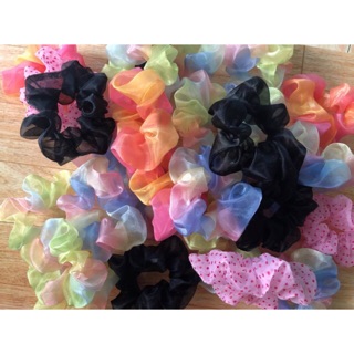 🟢 Scrunchies dây cột tóc hot trend 💜