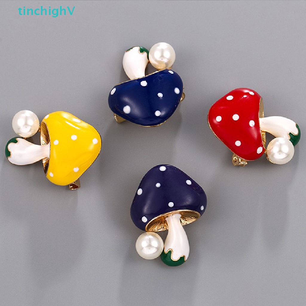 [TinchighV] Ghim Cài Áo Hình Nấm Tráng Men Tùy Chỉnh Vui Nhộn Dễ Thương [Mới]
