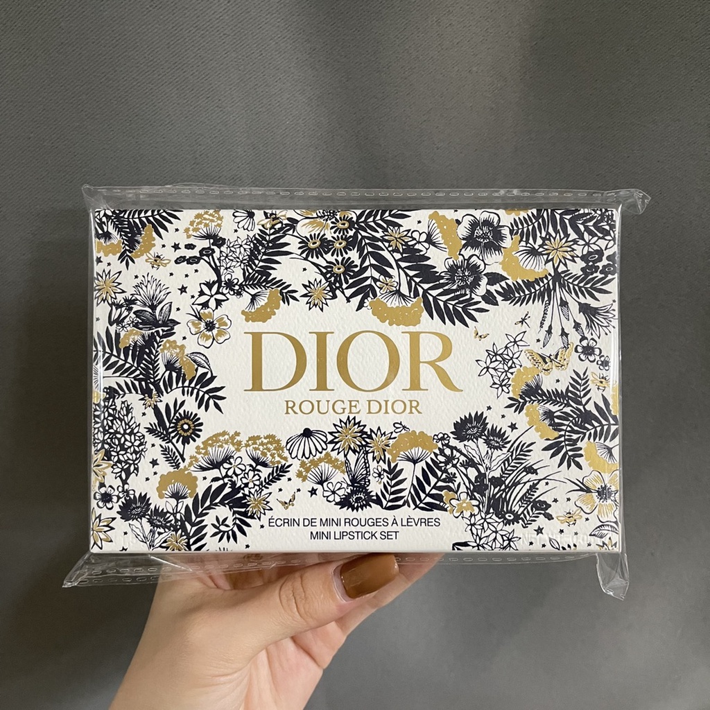 Set 4 Son Môi Dior 2021 Kích Thước 1.5g Họa Tiết Giáng Sinh
