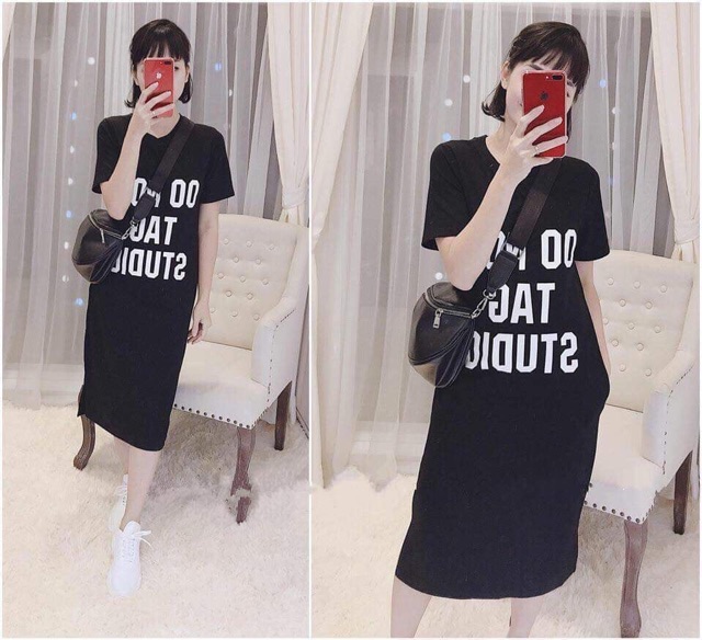 Váy Maxi Thể Thao Dáng Suông DO NOT TAG STUDIO - Chất Thun Cotton