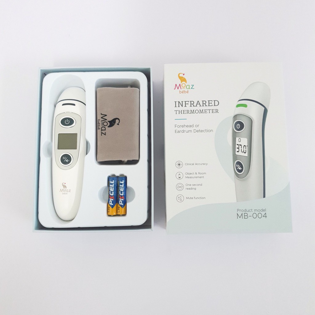Nhiệt Kế Hồng Ngoại Đa Năng MOAZ BÉBÉ MB-024 Thiết Kế Tinh Tế, Nhỏ Gọn, Tiện Lợi