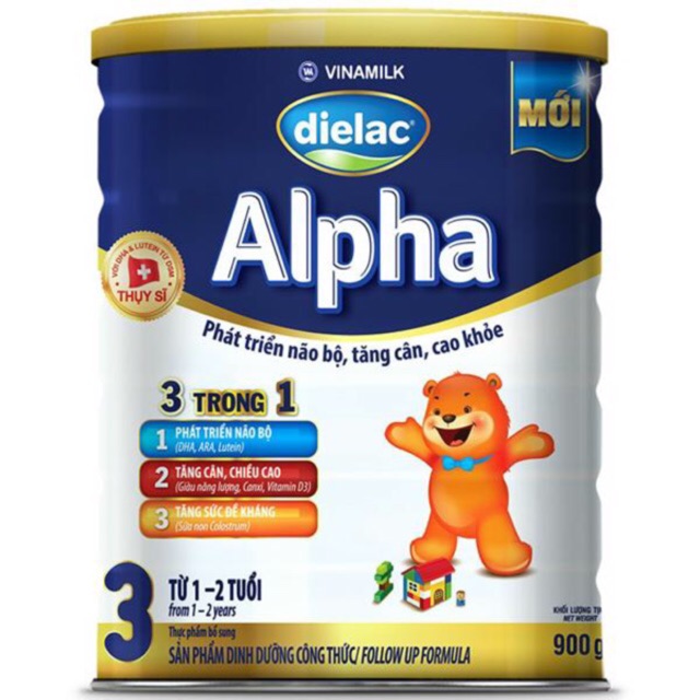 Sữa Bột Dielac Alpha step 3  lon 900gr