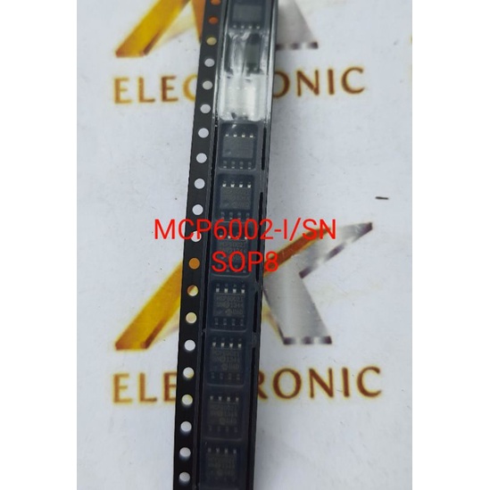 MCP6002-I/SN MCP6002 SOP8 IC truyền thông, 1 MHz Bandwidth Low Power Op Amp