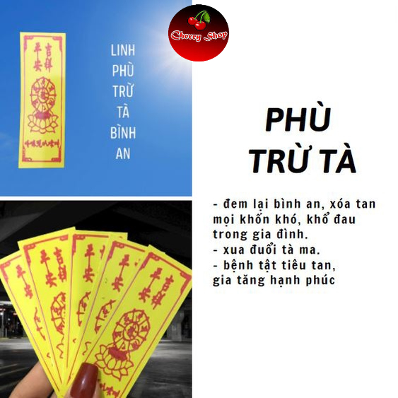 Linh Phù TRƯ' T.À BÌNH AN H.Ộ THÂN phong thủy - bình an - cát tường