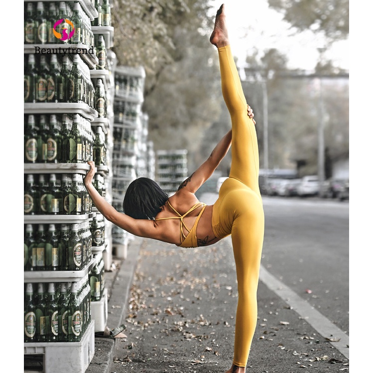 Set 2 món trang phục tập yoga thể thao co giãn dành cho nữ