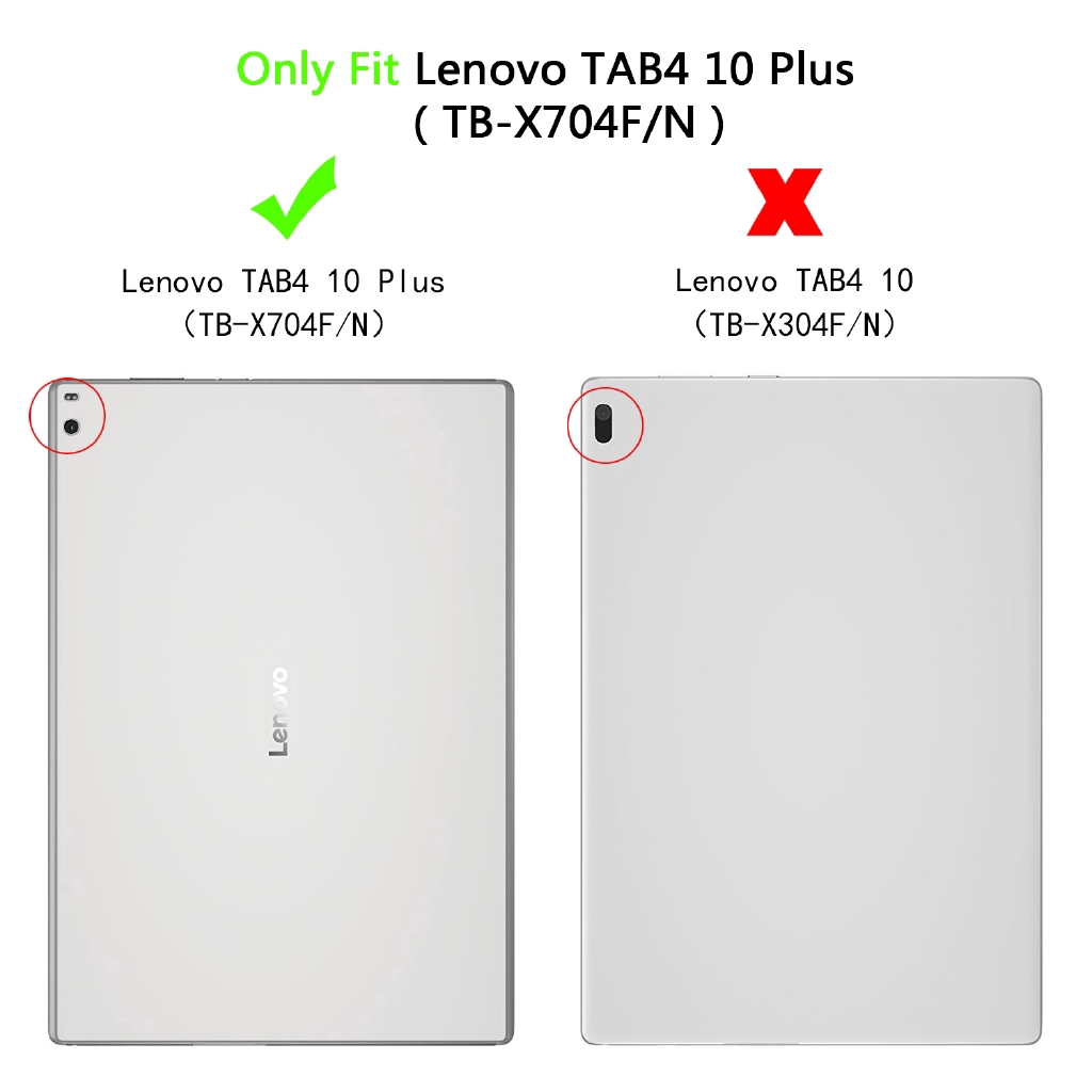 Bao da điện thoại nắp gập thời trang dành cho máy tính bảng Lenovo TAB 4 10 Plus 10.1" TB-X704N X704F