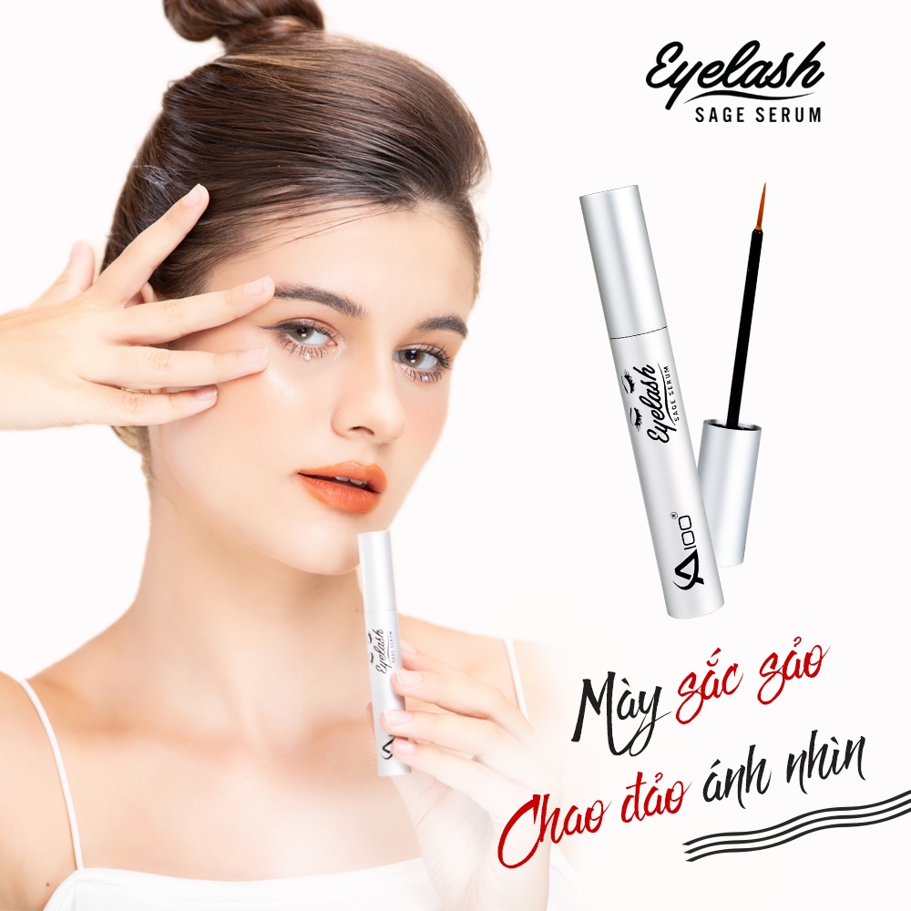 Serum Dưỡng Lông Mày Sage A100 Eyebrow - Giúp Lông Mày Dài Và Dày Sắc Nét Sau 7 Ngày