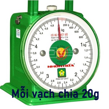 Cân đồng hồ Nhơn Hòa chính hãng 1kg - 2kg - 5kg độ chính xác cao nhỏ gọn tiện lợi dễ dàng mang theo khi di chuyển