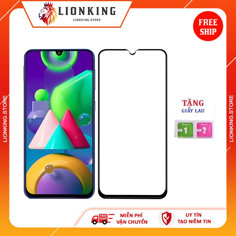 Kính Cường Lực Samsung M10, M20, M21, M30, M31 Full Màn, Full Keo Màu Đen 9H chất lượng