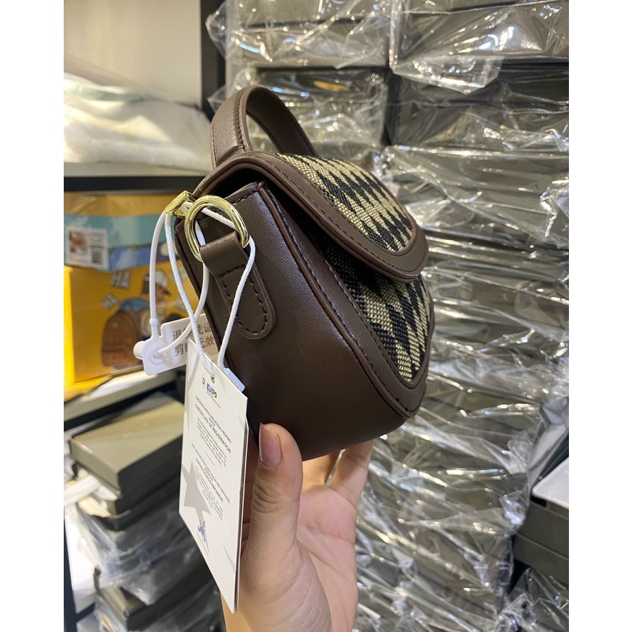 túi xách tay + đeo chéo nữ da thật size 18 cm hàng xuất dư có sẵn đủ màu