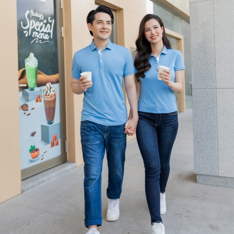 Áo polo YODY nữ coolmax tay ngắn có cổ chất vải bền co giãn tốt thấm hút nhanh APN3516