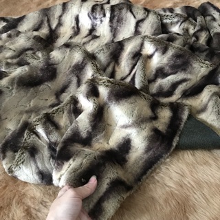 Sale Vải lông vằn ngắn mịn đẹp size lớn