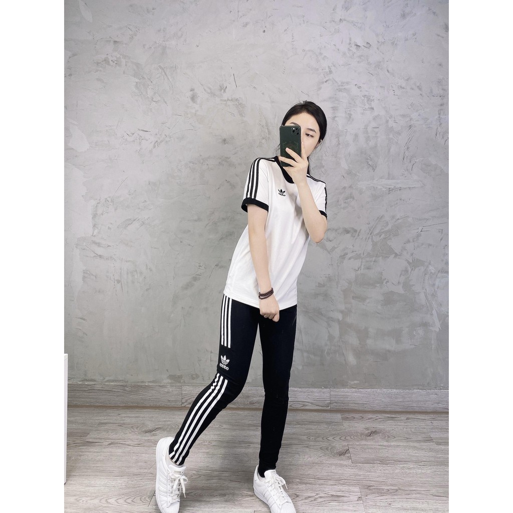 Áo thun das trắng 3 sọc cổ điển 502 3-Stripes Tee