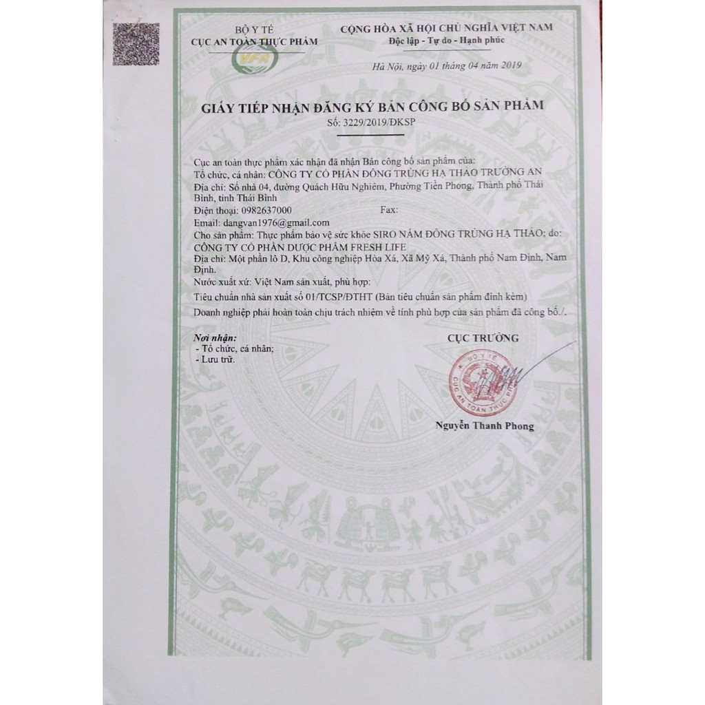 [Chất Lượng] Đông Trùng Hạ Thảo Trường An, Xiro nấm Đông Trùng Hạ Thảo, Hộp 20 ống | BigBuy360 - bigbuy360.vn