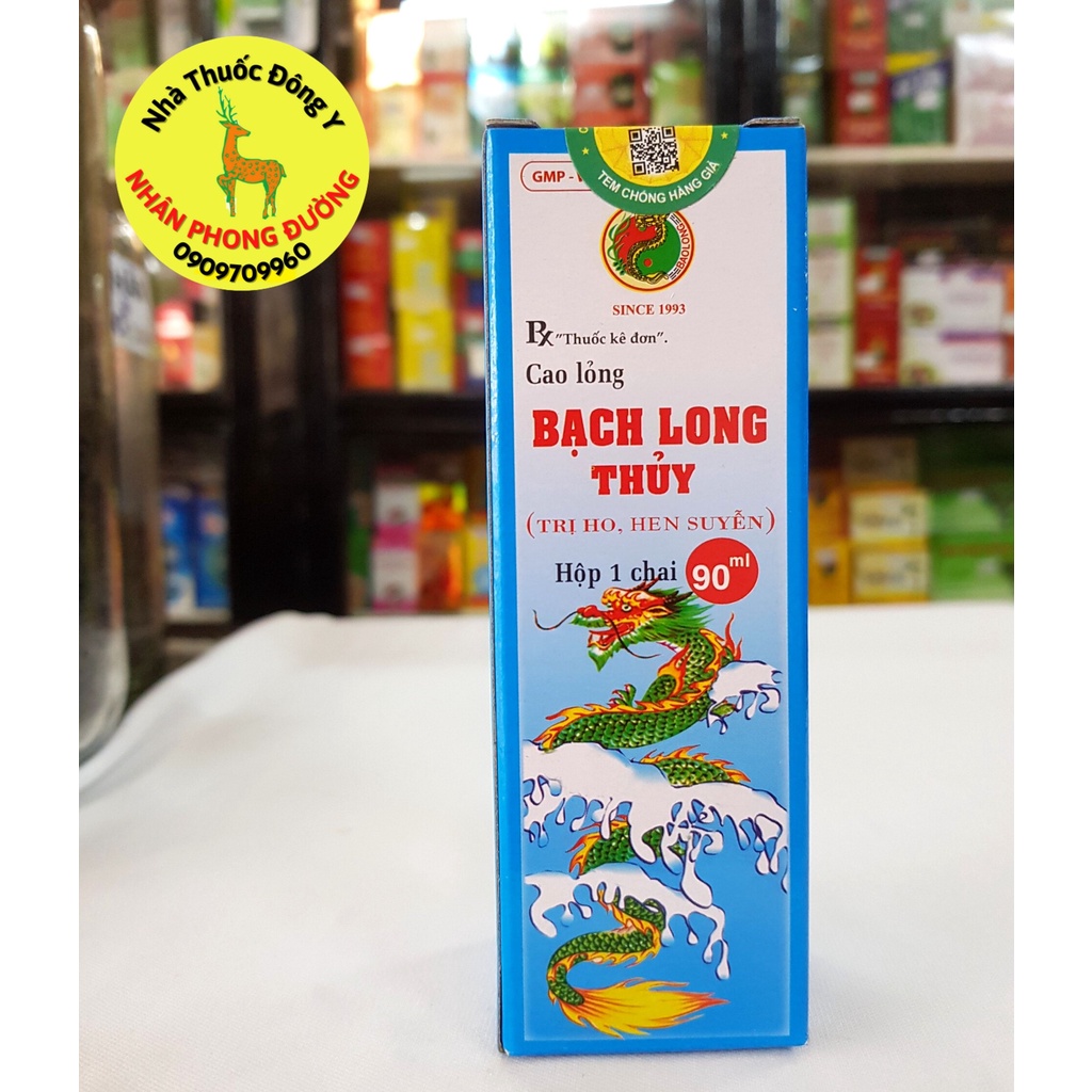 Siro Ho Bạch Long Thủy- Phạm Thiên Long, chai 90ml, hỗ trợ người bị ho gió, ho khan, ho có đờm